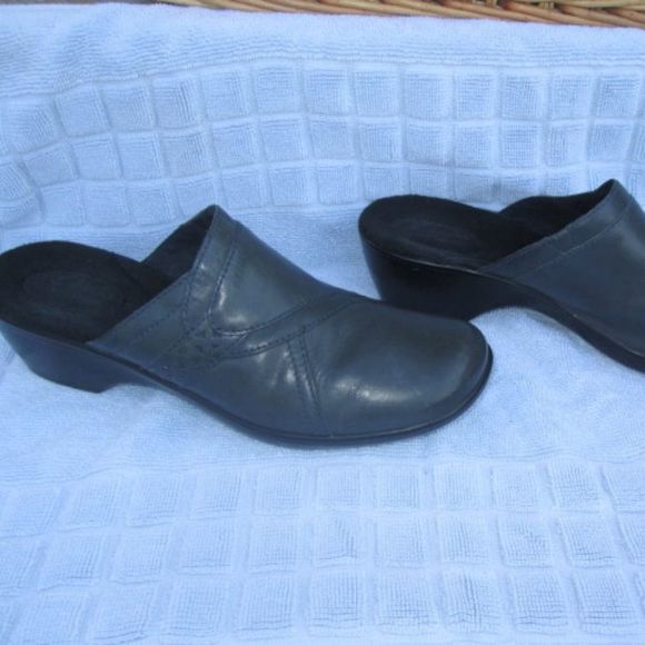 Clark's Bendables Mule Leather shoes 11M - Picture 4 of 10
